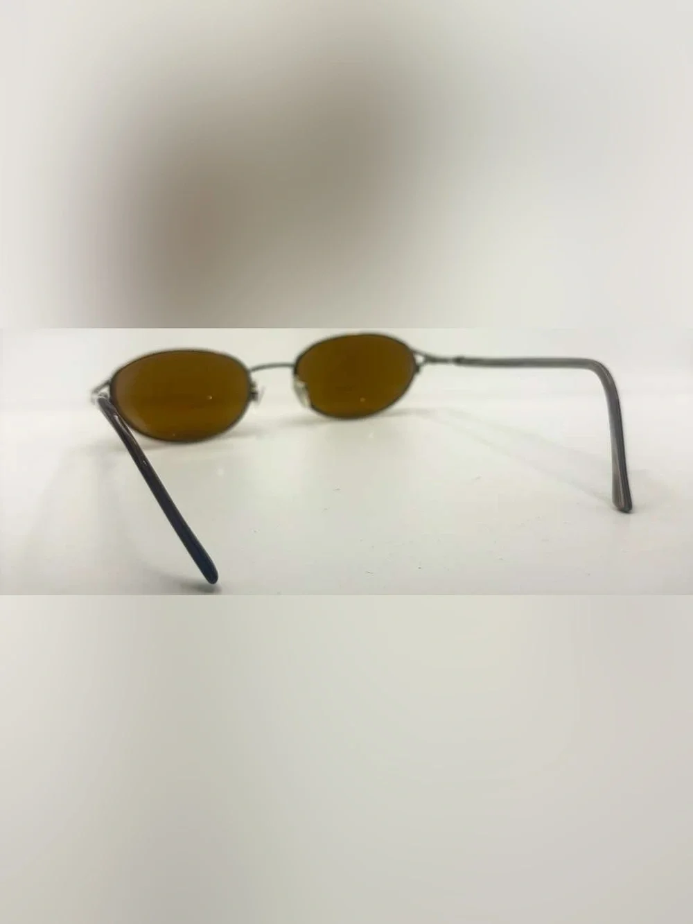 Camelot Nikki Brown Silver Oval Metal Sunglasses Frames Only